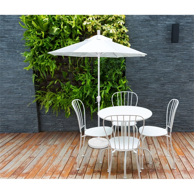Pemberly Row 7.5' Aluminum Pole Patio Umbrella in Hunter Green