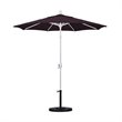 Pemberly Row Contemporary 7.5' Aluminum Pole Patio Umbrella in Purple