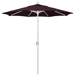 Pemberly Row Contemporary 7.5' Aluminum Pole Patio Umbrella in Purple