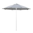 Pemberly Row 9' Market Umbrella - Olefin Navy Stripe/Matted White