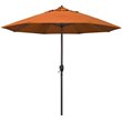 Pemberly Row 9' Tilt Crank Lift Patio Umbrella in Tuscan Orange