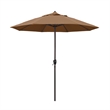 Pemberly Row 9' Olefin Tilt Crank Lift Patio Umbrella in Teak