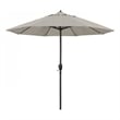 Pemberly Row 9' Bronze Aluminum Pole Patio Umbrella in Olefin Granite Fabric
