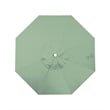 Pemberly Row 9' Bronze Aluminum Pole Patio Umbrella in Pacifica Spa Fabric