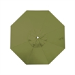 Pemberly Row 9' Bronze Aluminum Pole Patio Umbrella in Pacifica Palm Fabric