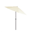 Pemberly Row 9' Bronze Aluminum Pole Patio Umbrella in Pacifica Canvas Fabric