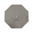 Pemberly Row 9' Bronze Aluminum Pole Patio Umbrella in Pacifica Taupe Fabric