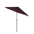 Pemberly Row 9' Bronze Aluminum Pole Patio Umbrella in Pacifica Purple Fabric