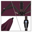 Pemberly Row 9' Bronze Aluminum Pole Patio Umbrella in Pacifica Purple Fabric