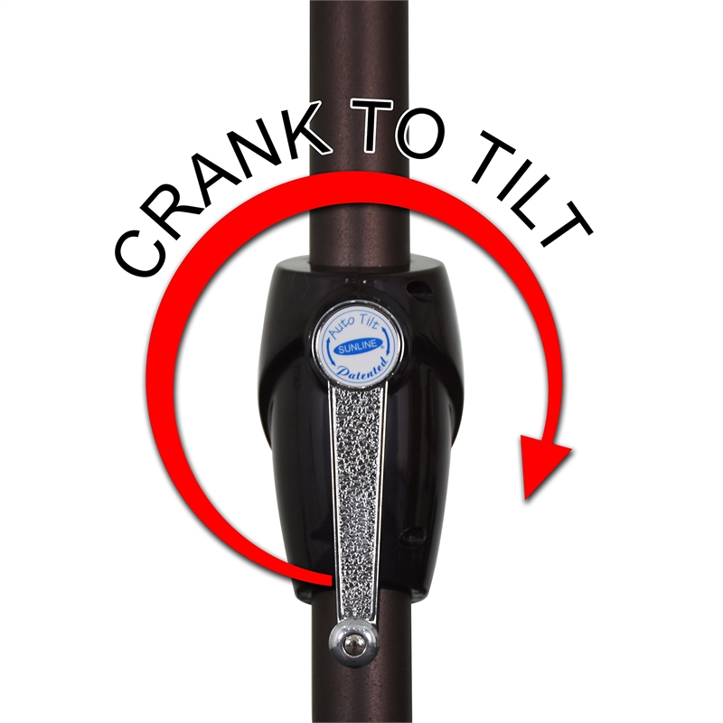 Pemberly Row 9' Bronze Aluminum Pole Patio Umbrella in Pacifica Purple Fabric