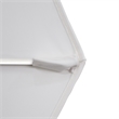 Pemberly Row 11' White Aluminum Pole Patio Umbrella in Pacifica Purple Fabric