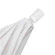 Pemberly Row 11' White Aluminum Pole Patio Umbrella in Pacifica Purple Fabric