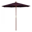 Pemberly Row 7.5' Push Lift Wood Pole Patio Umbrella in Pacifica Purple Fabric