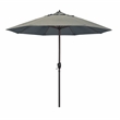 Pemberly Row 9' Bronze Aluminum Pole Patio Umbrella in Performance Fabric Dove