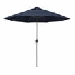 Pemberly Row 9' Bronze Aluminum Pole Patio Umbrella - Performance Fabric Indigo