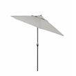 Pemberly Row 9' Bronze Aluminum Pole Performance Fabric Granite Patio Umbrella