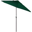 Pemberly Row 9' Performance Fabric Tilt Crank Lift Patio Umbrella in Forest