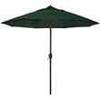 Pemberly Row 9' Performance Fabric Tilt Crank Lift Patio Umbrella in Forest