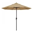 Pemberly Row 9' Bronze Aluminum Pole Patio Umbrella - Performance Fabric Sesame