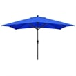 Pemberly Row 11' Performance Fabric Crank Lift Patio Umbrella in Pacific