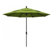 Pemberly Row 11' Black Aluminum Pole Patio Umbrella in Performance Fabric Macaw
