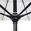 Pemberly Row 11' Black Aluminum Pole Patio Umbrella - Performance Fabric Yellow