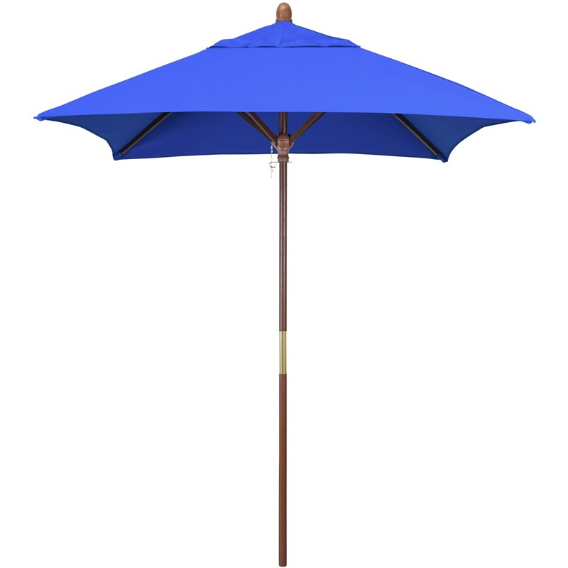 Pemberly Row 6' Patio Umbrella in Performance Fabric Pacific Blue