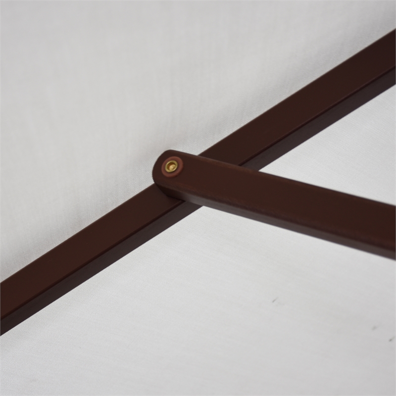 Pemberly Row 6' Push Lift Wood Pole Patio Umbrella - Performance Fabric Natural