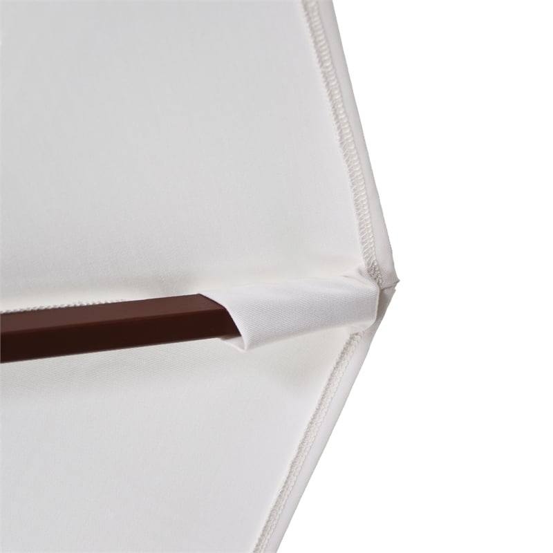 Pemberly Row Contemporary 6' Patio Umbrella in Performance Fabric Black