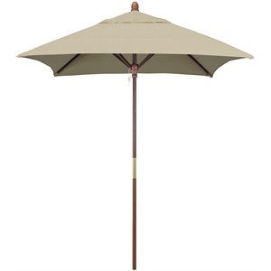 Pemberly Row 6' Patio Umbrella in Performance Fabric Antique Beige
