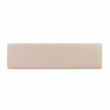 Pemberly Row Sturdy Wood Bench Tan Upholstered Seat in Grey Oak Stain