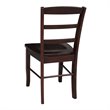 Pemberly Row Ladderback Dining Chair in Rich Mocha(set of 2)