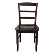Pemberly Row Ladderback Dining Chair in Rich Mocha(set of 2)