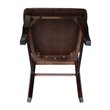 Pemberly Row Ladderback Dining Chair in Rich Mocha(set of 2)