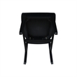 Pemberly Row Modern Splatback Dining Chair in Black (set of 2)