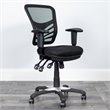 Pemberly Row Contemporary Mid-Back Mesh Office Chair in Black