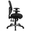 Pemberly Row Contemporary Mid-Back Mesh Office Chair in Black