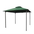 Pemberly Row Contemporary Outdoor Canopy Gazebo in Forest Green