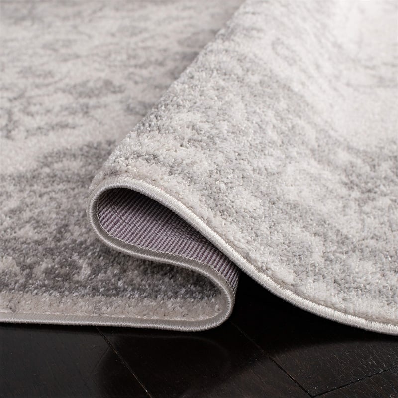 Pemberly Row Contemporary Polypropylene Ivory Area Rug - 2'6