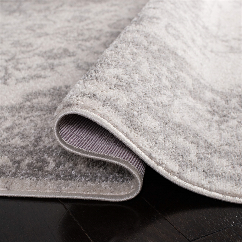 Pemberly Row Contemporary Polypropylene Ivory Area Rug - 2'6