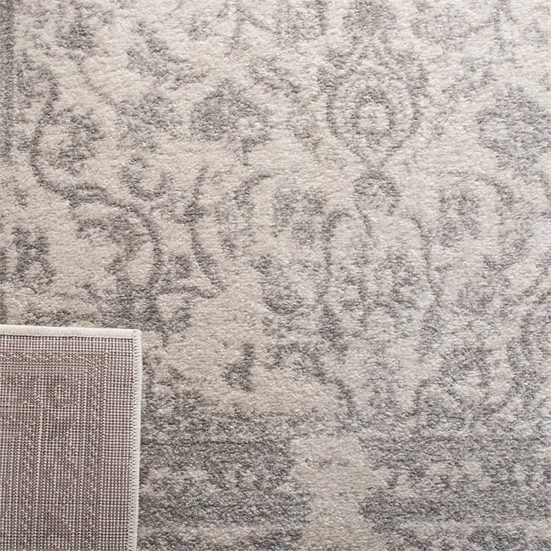 Pemberly Row Contemporary Polypropylene Ivory Area Rug - 4' x 6'