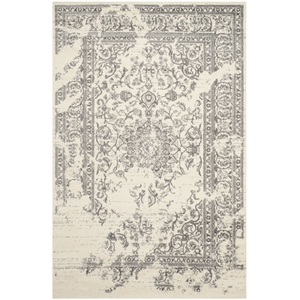 Pemberly Row Contemporary Polypropylene Ivory Area Rug - 6' x 9'
