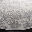 Pemberly Row Contemporary Polypropylene Ivory Area Rug - Round 4'