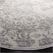 Pemberly Row Contemporary Polypropylene Ivory Area Rug - Round 8'