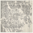 Pemberly Row Contemporary Polypropylene Ivory Area Rug - Square 4'
