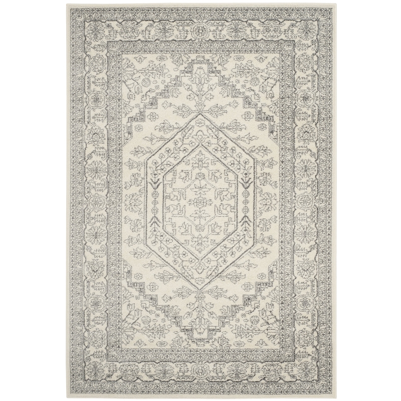 Pemberly Row Contemporary Polypropylene Ivory Area Rug - 3' x 5'