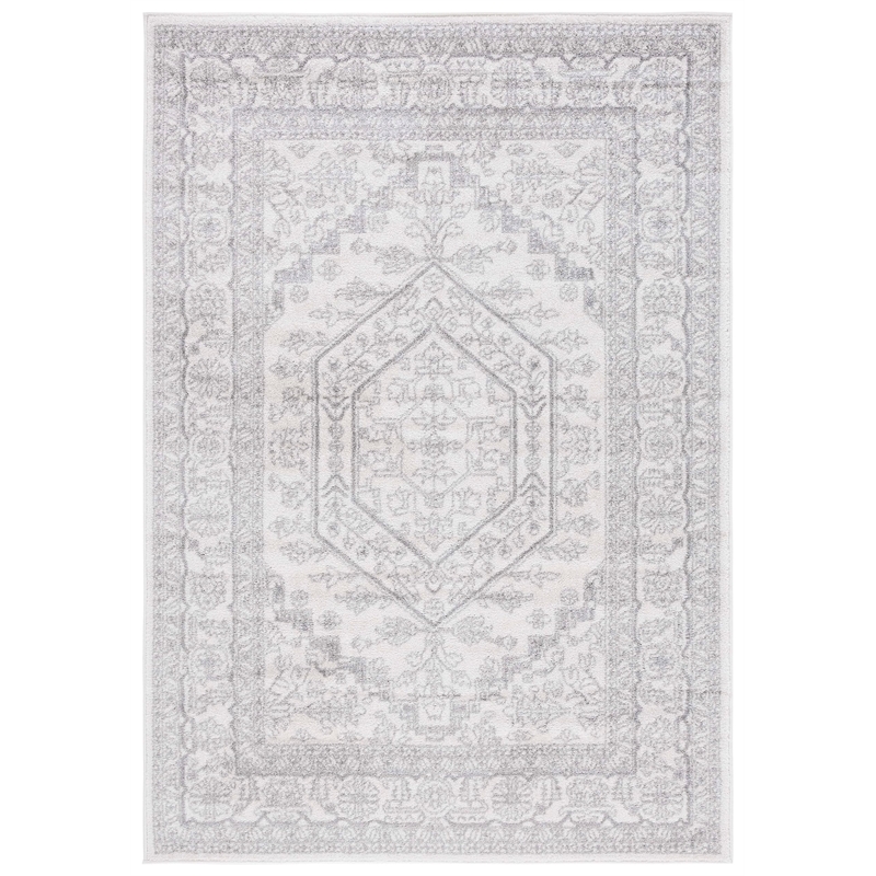 Pemberly Row Contemporary Polypropylene Ivory Area Rug - 6' x 9'