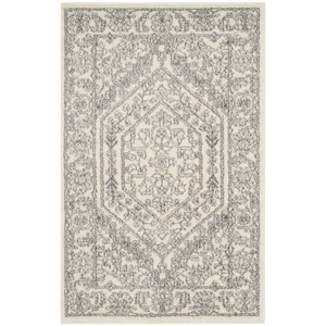 Pemberly Row Contemporary Polypropylene Ivory Area Rug - Runner 2'6&quot x 4'