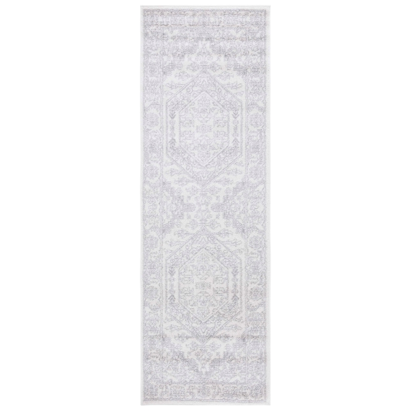 Pemberly Row Contemporary Polypropylene Ivory Area Rug - Runner 2'6