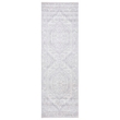 Pemberly Row Contemporary Polypropylene Ivory Area Rug - Runner 2'6